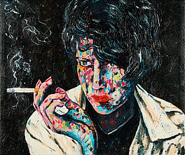 Moritz Schleime - Ohne Titel Wineblau Happy End, 77005-121, Van Ham Kunstauktionen