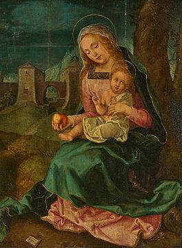 Deutsche Schule - Madonna mit dem Christusknaben, 76517-1, Van Ham Kunstauktionen