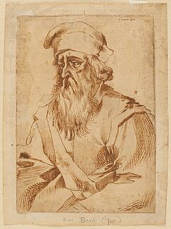 Domenico Peruzzini - Portraet eines baertigen Mannes mit Muetze, 76101-20, Van Ham Kunstauktionen