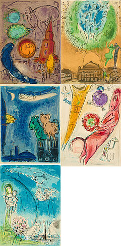 Marc Chagall - Konvolut von 5 Druckgrafiken, 80374-81, Van Ham Kunstauktionen