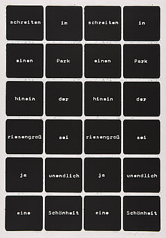 Martin Gostner - Schreiten in einem Park Aus Kunstakademie Duesseldorf, 75184-18, Van Ham Kunstauktionen