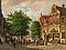 Willem Koekkoek - Auf dem Kirchplatz in einem hollaendischen Staedtchen, 80866-1, Van Ham Kunstauktionen