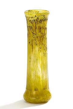 Daum Freres - Kleine Stangenvase mit Birkenbaeumen, 76763-5, Van Ham Kunstauktionen