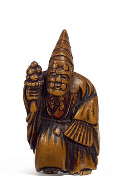 Netsuke Sambaso-Taenzer, 65350-50, Van Ham Kunstauktionen