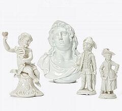 Nymphenburg - Putto auf Sockel kleine Polin und kleiner Husar, 53595-8, Van Ham Kunstauktionen