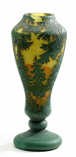 Daum Freres - Vase mit Tannenwald, 56049-30, Van Ham Kunstauktionen