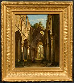 Joseph Maswiens - Im Inneren der Ruine einer gotischen Kirche, 75020-10, Van Ham Kunstauktionen