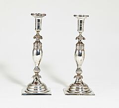 Paar Biedermeier Leuchter, 69666-9, Van Ham Kunstauktionen