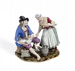 Meissen - Gruppe Der Gaensehandel, 54884-2, Van Ham Kunstauktionen