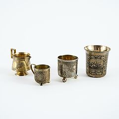 Moskau - Becher Kugelfussbecher Tasse und Kaennchen, 80693-28, Van Ham Kunstauktionen