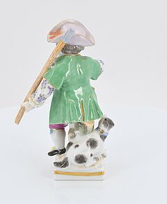 Meissen - Obsthaendlerin kleiner Kavalier und Tasse mit Untertasse, 73219-16, Van Ham Kunstauktionen