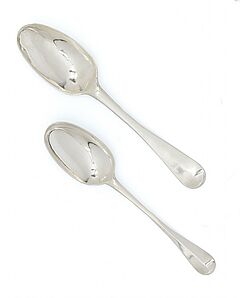 London - Zwei grosse George II Loeffel, 65200-18, Van Ham Kunstauktionen