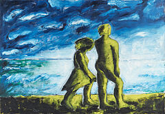 Dieter Hacker - Am Strand, 80739-37, Van Ham Kunstauktionen