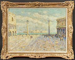 Otto Eduard Pippel - Auf dem Markusplatz in Venedig, 76765-1, Van Ham Kunstauktionen