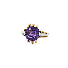 Amethyst-Diamond Ring, 81570-4, Van Ham Kunstauktionen