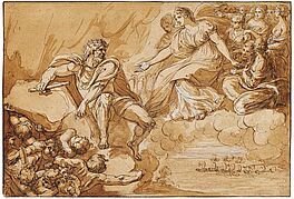 Giuseppe Cades - Juno bittet Aeolus darum die Winde freizugeben um Aeneas Schiffe zu versenken , 70606-6, Van Ham Kunstauktionen