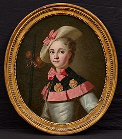 Jacob Samuel Beck - Portraet einer Dame als Pilgerin, 81526-3, Van Ham Kunstauktionen