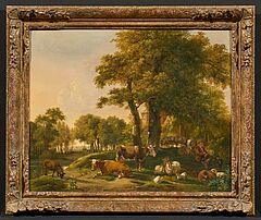 Pieter Gerardus van Os - Hirte mit seinem Vieh, 75326-3, Van Ham Kunstauktionen