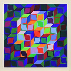 Victor Vasarely - Ohne Titel Aus Hommage a la Hexagone, 63816-25, Van Ham Kunstauktionen