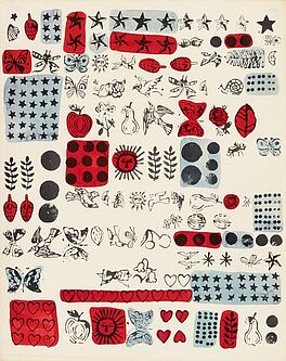 Andy Warhol - Wrapping Paper Rubber Stamp Design, 57902-11616, Van Ham Kunstauktionen