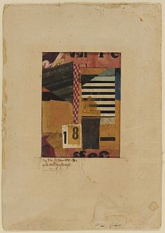 Kurt Schwitters - Mz 246 rot und gestreift, 70332-1, Van Ham Kunstauktionen