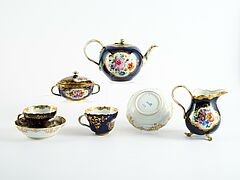 Meissen - Teeservice mit saechsischen Ansichten fuer sechs Personen, 81588-16, Van Ham Kunstauktionen