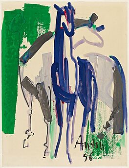 Anton Raederscheidt - Ohne Titel Zwei Pferde auf der Weide, 56622-3, Van Ham Kunstauktionen