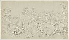 Victor Paul Mohn - Schloss Scharfenberg ueber der Elbe bei Meissen, 73298-7, Van Ham Kunstauktionen