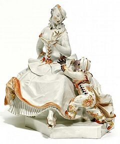 Meissen - Dame mit Mohr, 56049-64, Van Ham Kunstauktionen
