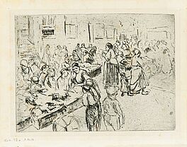Max Liebermann - Aus dem Judenviertel in Amsterdam Karrenhandel, 58373-8, Van Ham Kunstauktionen