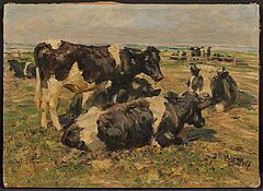 Georg Wolf - Kühe auf der Weide, 81700-2, Van Ham Kunstauktionen
