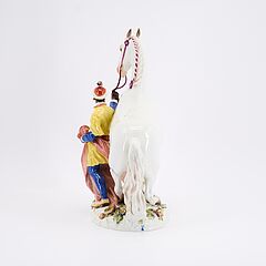 Meissen - Mohr mit spanischem Schimmel, 80200-2, Van Ham Kunstauktionen