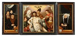 Bartholomaeus d J Bruyn - Triptychon mit Koelner Stifterportraets, 55076-2, Van Ham Kunstauktionen
