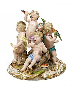 Meissen - Allegorie Die fuenf Sinne, 58051-34, Van Ham Kunstauktionen