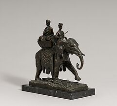 Christoph Fratin - Indischer Elefant mit Reitern, 77597-1, Van Ham Kunstauktionen