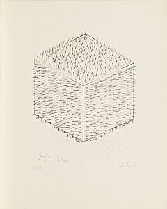 Guenther Uecker - Grosser Kubus, 64265-2, Van Ham Kunstauktionen
