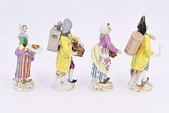 Meissen - 12 Figuren aus der Serie Cris de Paris, 70233-70, Van Ham Kunstauktionen