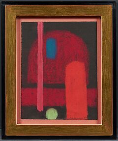 Max Ackermann - Ohne Titel Komposition in rot, 69581-1, Van Ham Kunstauktionen