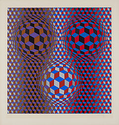 Victor Vasarely - Ohne Titel Metagalaxie, 64078-5, Van Ham Kunstauktionen