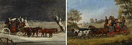 Henry Alken - Zwei Gemaelde Postkutsche im Sommer Sowie Postkutsche im Winter, 65008-6, Van Ham Kunstauktionen
