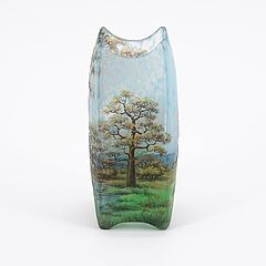 Daum Freres - Kleine Vase mit Kiefern, 79388-5, Van Ham Kunstauktionen