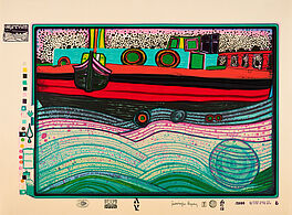 Friedensreich Hundertwasser - Regentag auf Liebe Wellen, 76085-1, Van Ham Kunstauktionen
