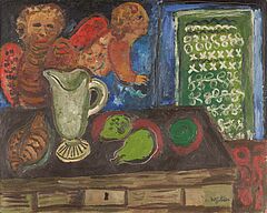 Werner Gilles - Ohne Titel Stillleben mit Engel, 73014-2, Van Ham Kunstauktionen