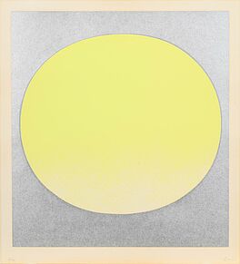 Rupprecht Geiger - gelber Kreis auf silber, 62313-193, Van Ham Kunstauktionen