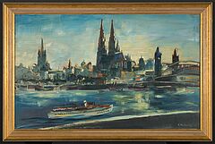 Franz Heckendorf - Blick auf Koeln am Rhein, 73089-1, Van Ham Kunstauktionen