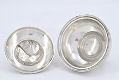 Georg Jensen - Zuckerdose Milchkaennchen amp Sahnekaennchen Blossom, 70507-7, Van Ham Kunstauktionen