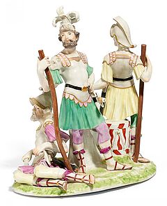 Meissen - Gruppe roemischer Krieger, 60708-9, Van Ham Kunstauktionen