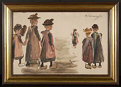 Max Liebermann - Ohne Titel Maedchen, 73646-1, Van Ham Kunstauktionen