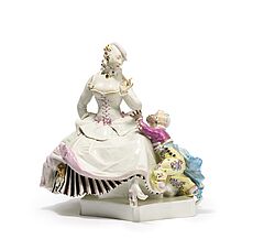Meissen - Dame mit Mohrenknabe, 75074-75, Van Ham Kunstauktionen