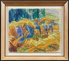 Fritz Schaefler - Bei der Heuernte, 76844-52, Van Ham Kunstauktionen